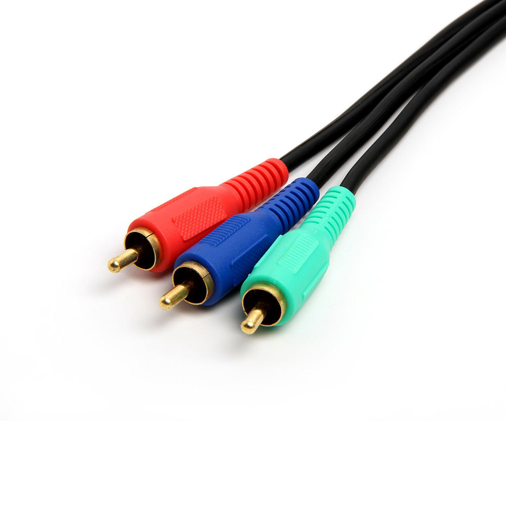 VideoAudio 3 RCA Bundled Cables For Component Video, 100 Feet